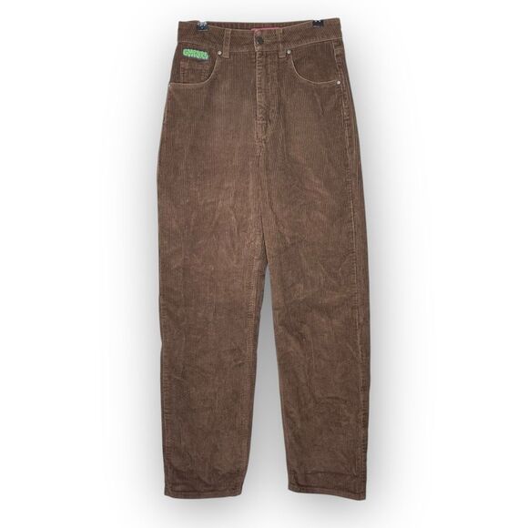 Empyre Tori Corduroy Pants Brown Skate Loose Baggy Relaxed Retro Women’s Size 2 - Picture 1 of 10